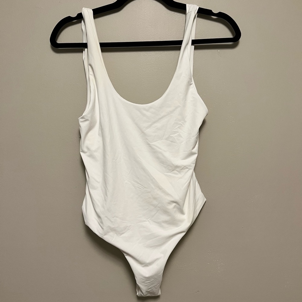 NWT White one piece bathing suit